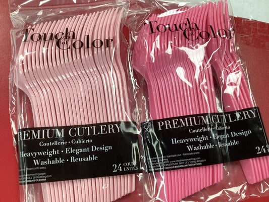 Candy Pink Forks