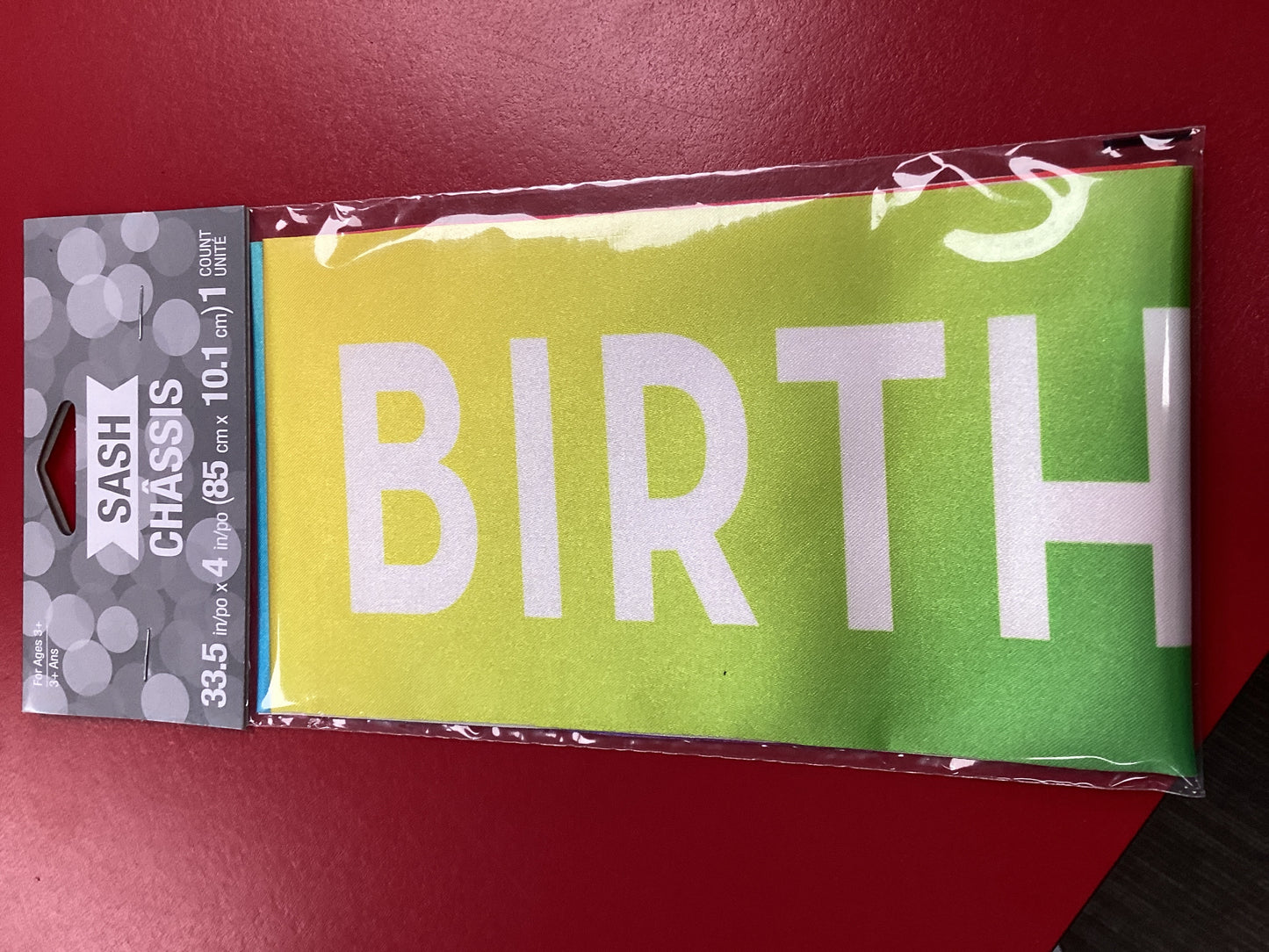 Colorful Birthday Sash
