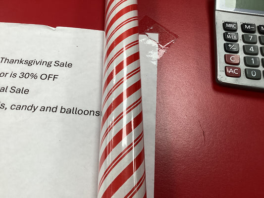 Red Stripes Gift Wrap