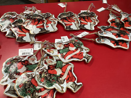 Santa Ornaments