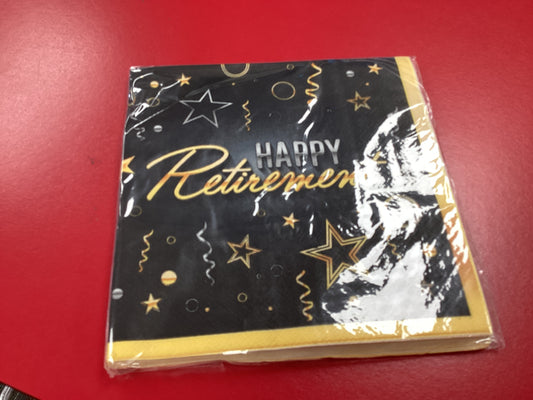 Happy Retirement Dinner Napkin