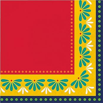 Fiesta Pottery Luncheon Napkins