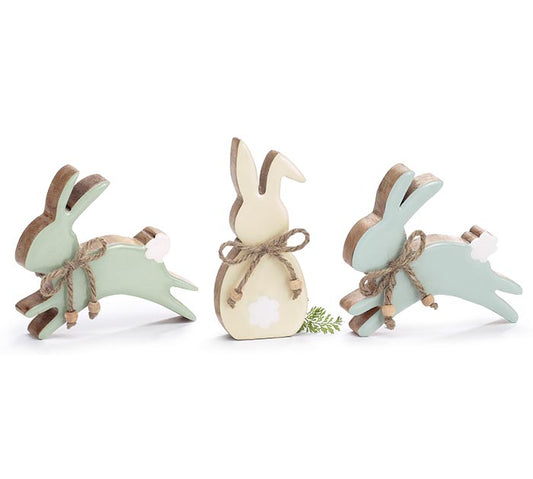 Mango Wood Bunny Sitters