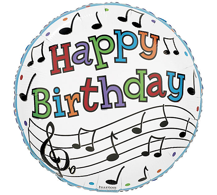 Happy Birthday Music Notes