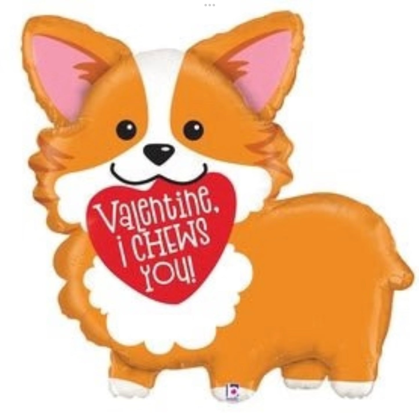Valentine Corgi Balloon