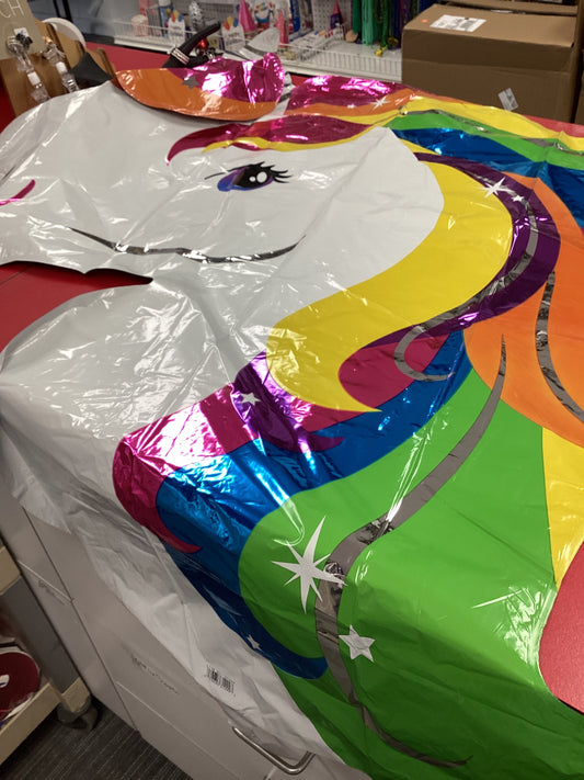 Rainbow Unicorn Foil Balloon