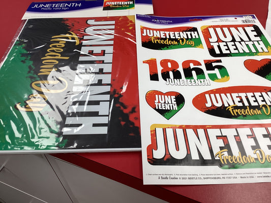 Juneteenth Peel N Place Stickers