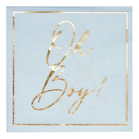 Sophisti Plate Oh Boy Napkins