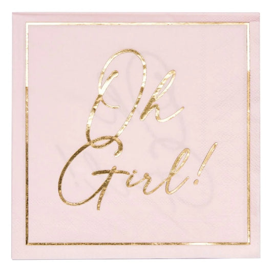 Sophisti Plate Oh Girl Napkins