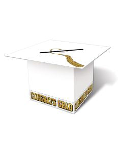Congrats Grad Card Box White