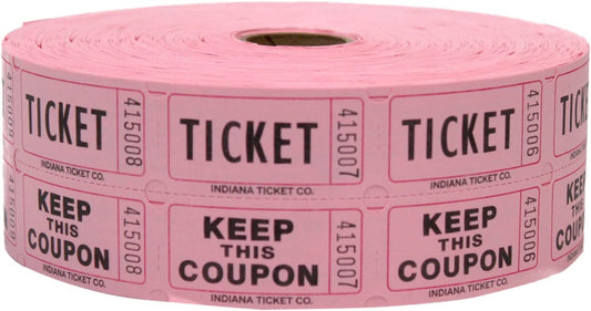 Ticket Roll Pink