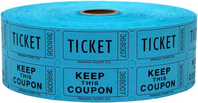 Ticket Roll Blue