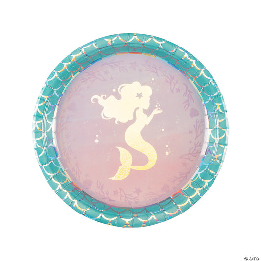 Shimmering Mermaid Plates