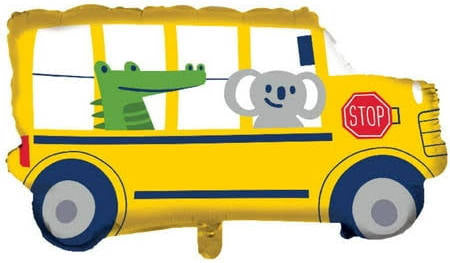School Bus with Animals 28 inch
