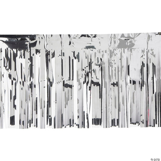 Silver Fringe Drape