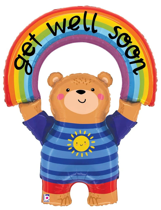 Get Well Bear Rainbow