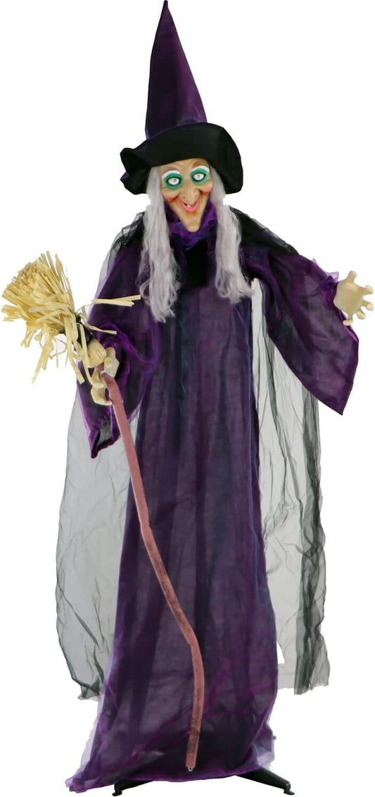 Animated Witch with Broom