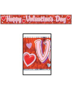 Happy Valentine Fringe Banner
