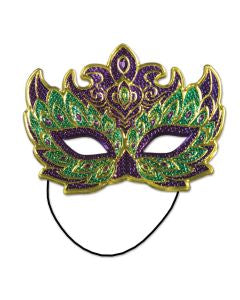 Mardi Gras Green Mask