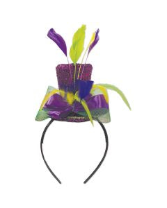 Mardi Gras Top Hat Headband