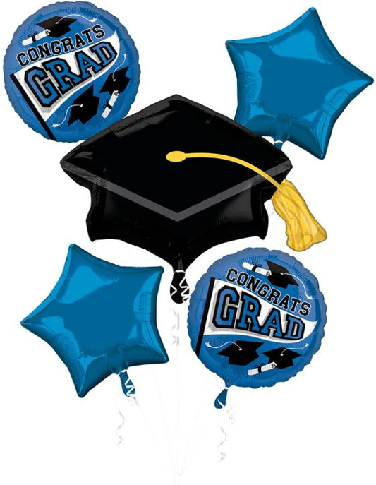 Blue Congrats Grad Bouquet
