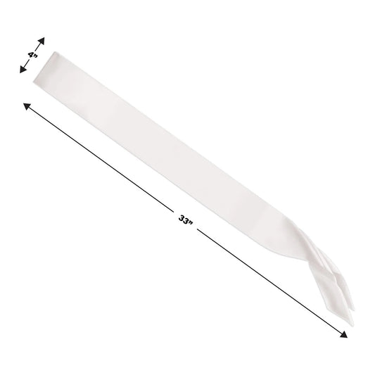 Blank Satin Sash