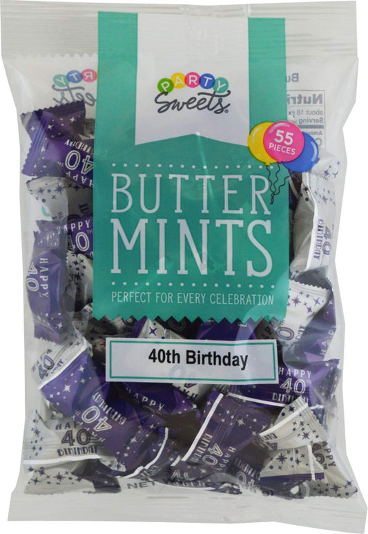 40th Birthday Butter Mints