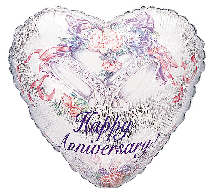 Lavender Rings Anniversary foil balloon