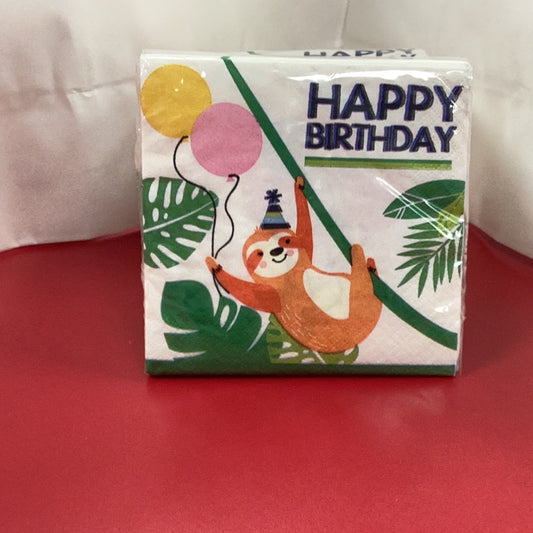 Jungle Birthday Beverage Napkins