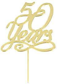 50 Years Cake Topper