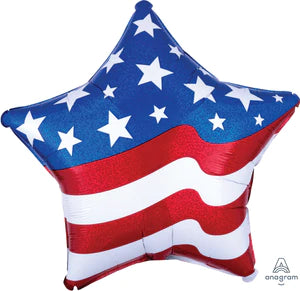 Patriotic Star Foil Balloon