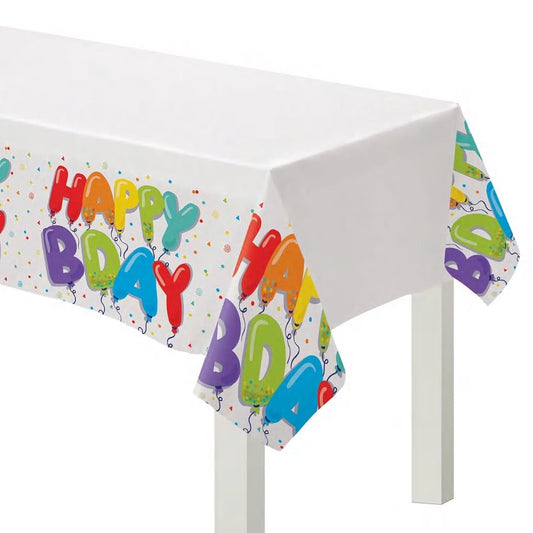 Happy BDay Table Cover