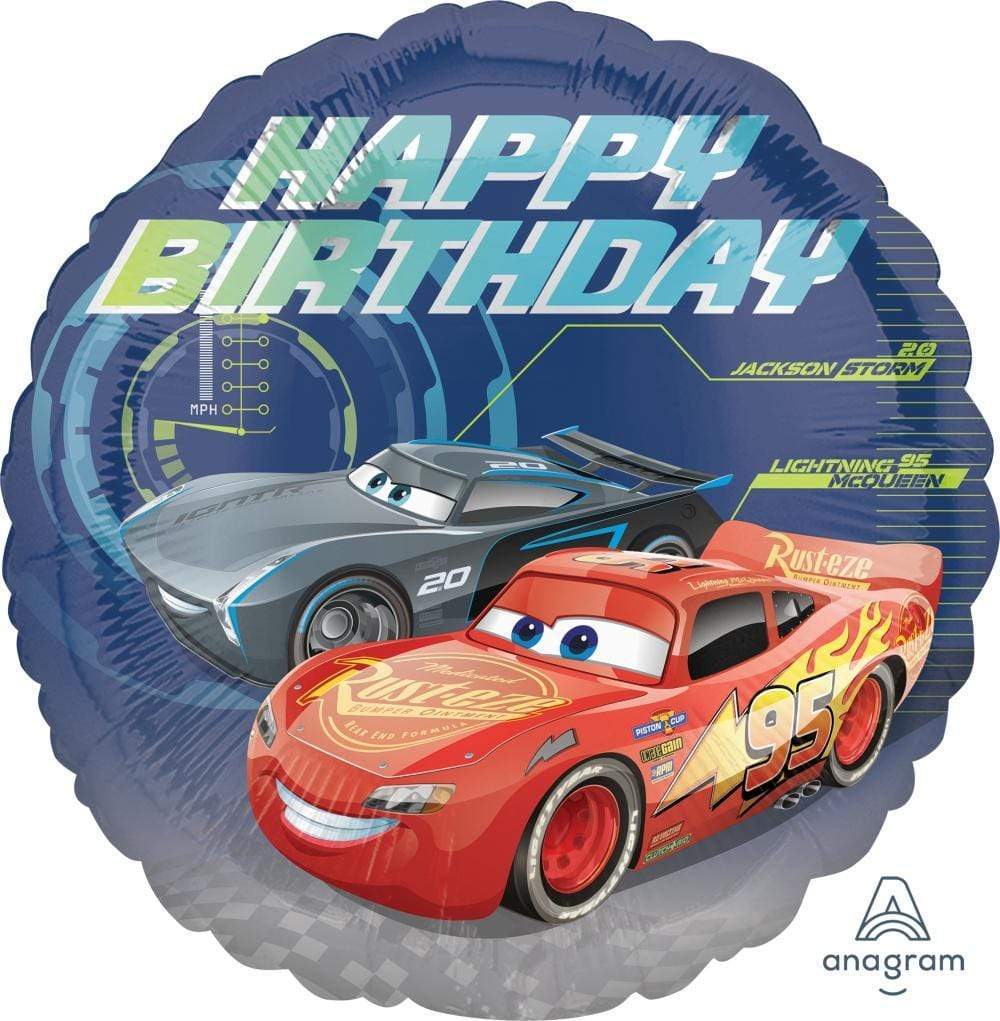 Cars Birthday Foil Balloon