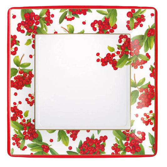 Christmas Berry Red Salad/Dessert Plates