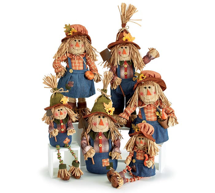 Scarecrow Family Large Sitting