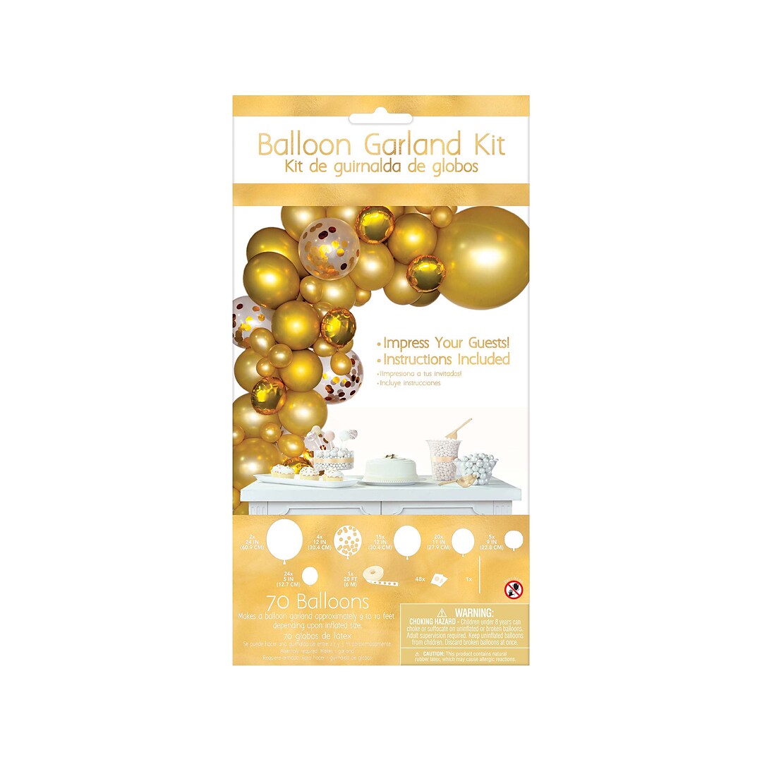 Gold Balloon Garland Kit