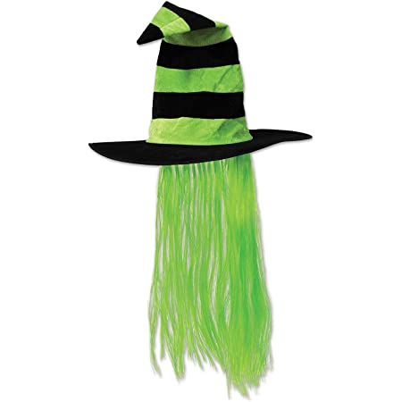 Witch Hat with Hair Lime