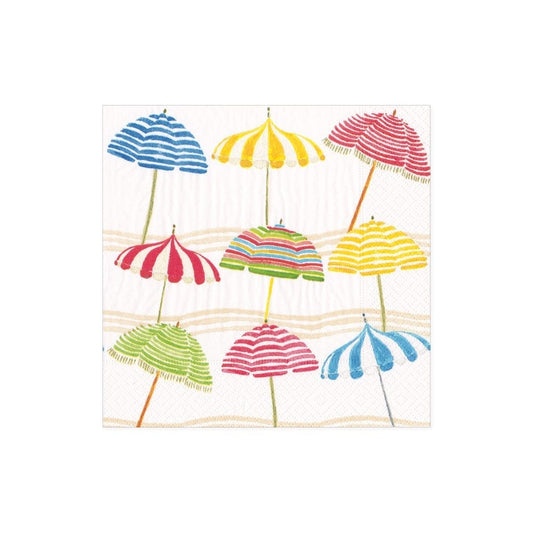Caspari Beach Umbrella Cocktail Napkins