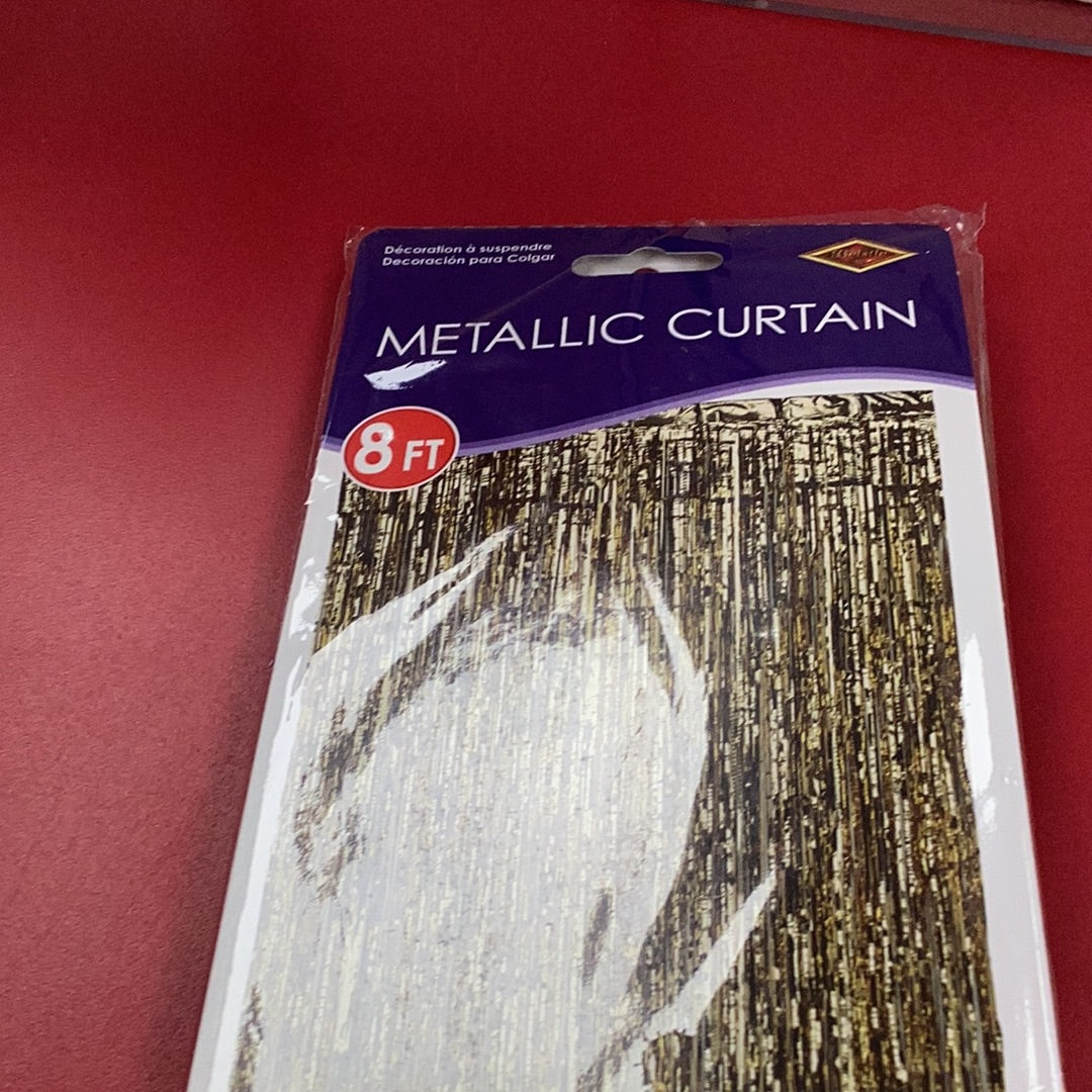 Metallic Curtain Gold