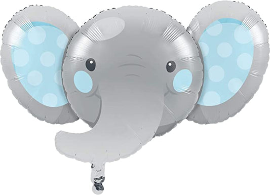 Baby Boy Elephant Foil Balloon