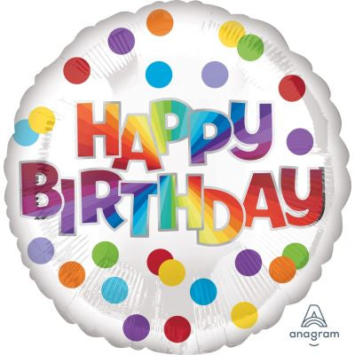 Birthday dots Foil Balloon