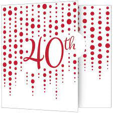 40th Invitations