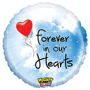 Forever in our hearts Foil Balloon