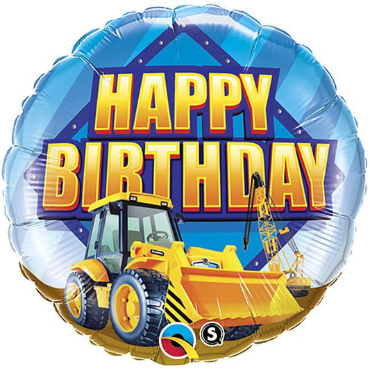 Construction Birthday Foil Balloon