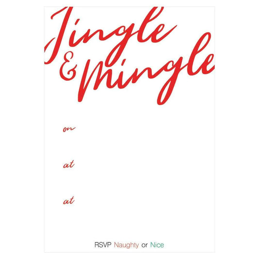Jingle and Mingle Invitations
