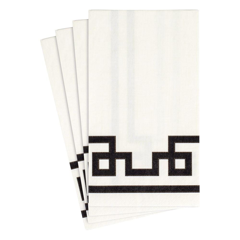Black and White Guest Towel
