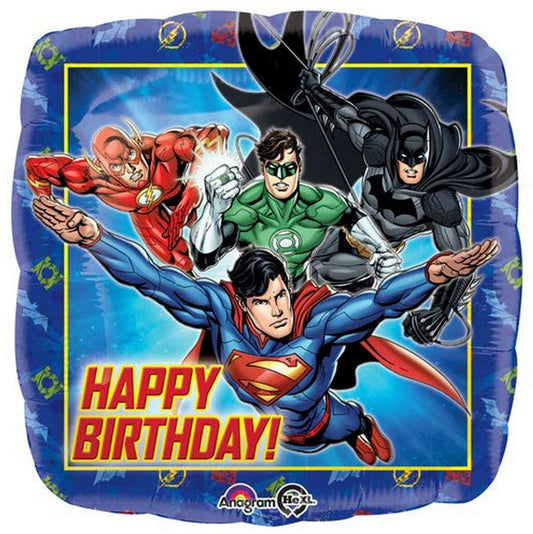 Happy Birthday Justice League Foil Balloon