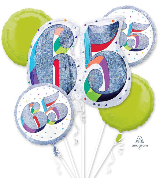 Here’s to 65 Balloon Bouquet