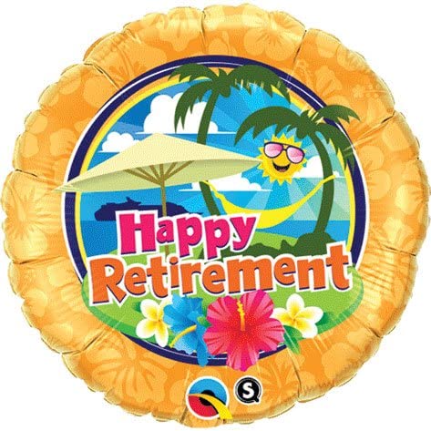 Happy Retirement Rainbow Foil Balloon
