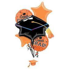 Orange Congrats Grad Bouquet